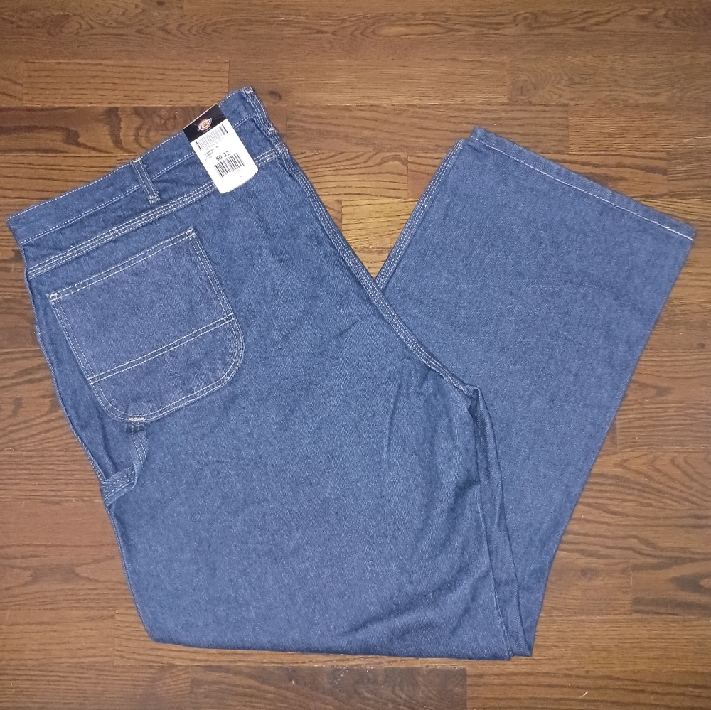 NEW Mens Dickies Denim Carpenter Workwear Jeans Size 50x32